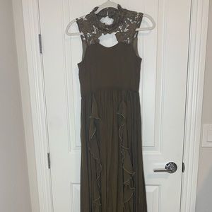 Joyfolie hunter green dress. BEAUTIFUL